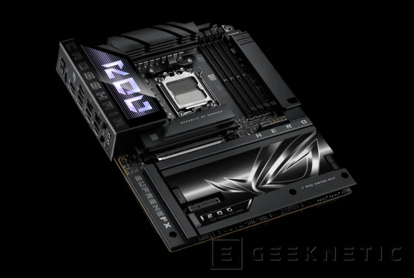 Geeknetic La nueva placa ASUS BTF es la Crosshair X870E Hero, una solución premium que alimenta la GPU directamente desde la placa base 2
