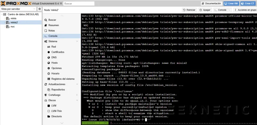 Geeknetic Actualización Proxmox VE 9: Guía Paso a Paso para una Migración Exitosa 8
