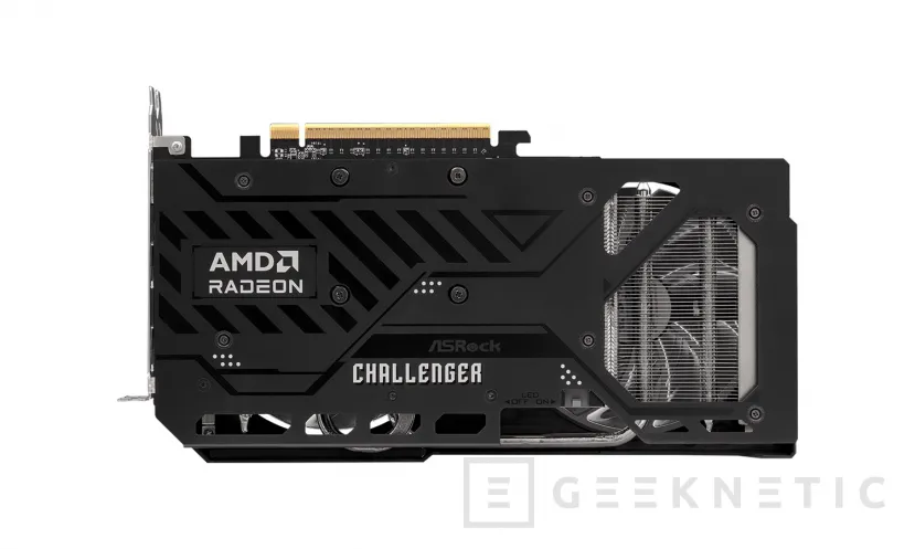 Geeknetic ASRock presenta su primera Radeon RX 9060 personalizada con diseño Challenger OC, chip Navi 44 y 8 GB de memoria GDDR6 2
