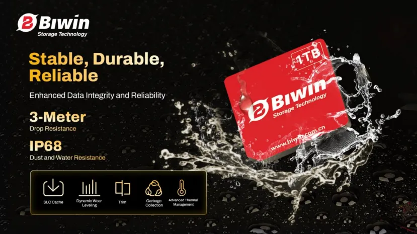 Geeknetic BiWin presenta las unidades Mini SSD, 3 veces más pequeñas que un SSD y 3 veces más rápidas que la microSD Express 3
