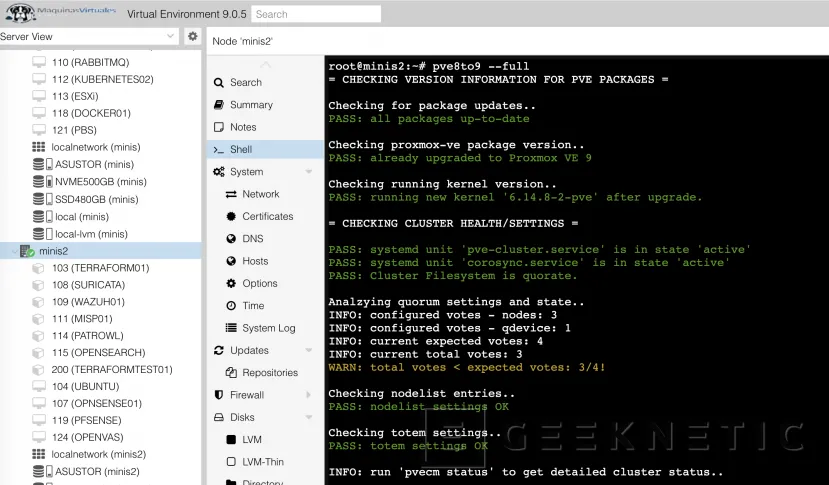Geeknetic Actualización Proxmox VE 9: Guía Paso a Paso para una Migración Exitosa 6