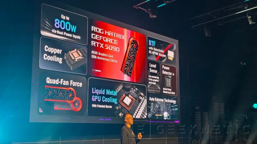 Geeknetic ASUS는 30주년을 기념하여 ROG MATRIX GeForce RTX 5090 Limited Edition을 선보입니다.