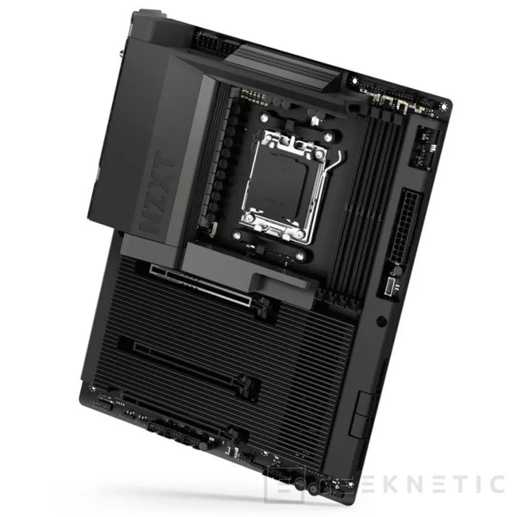 Geeknetic NZXT N7 B850 llega con soporte para PCIe 5.0, DDR5 a 8.000 MHz y un VRM de 16+2+1 fases para AM5 2