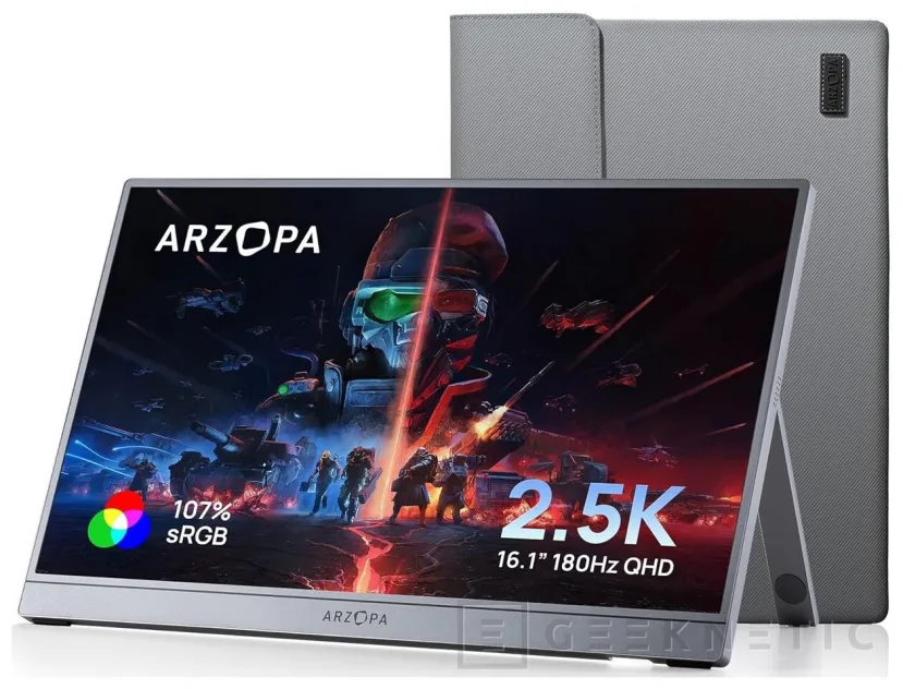 Geeknetic Arzopa Z3FC combina 16,1 pulgadas, 180 Hz y resolución 2.5K en un monitor portátil con cuerpo metálico y precio rompedor 1