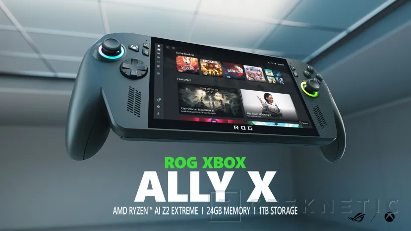 Geeknetic Microsoft confirma el 16 de octubre como fecha de lanzamiento de las ROG Xbox Ally y Ally X con chips AMD de última generación 2