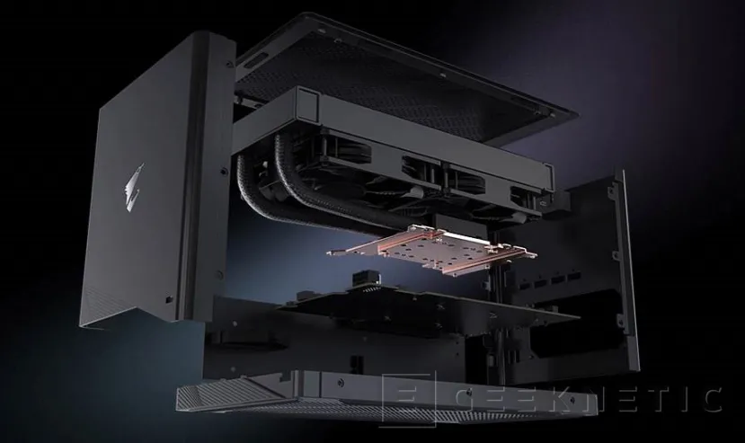 Geeknetic Nueva GPU externa de GIGABYTE que incluye una NVIDIA RTX 5090 y una gran conectividad 3
