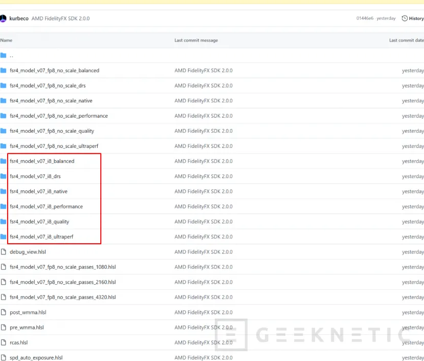 Geeknetic La filtración del código de AMD FSR 4 sugiere su llegada a GPUs anteriores a las RX 9000 1