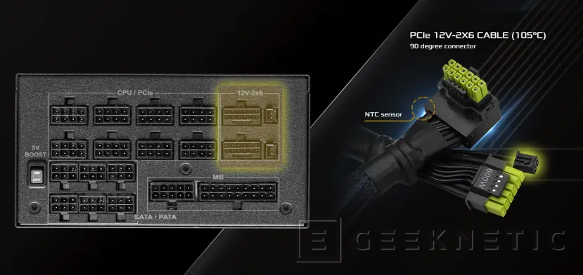 Geeknetic ASRock lanza un cable 12V 2x6 con sensor de temperatura para evitar más conectores quemados 2