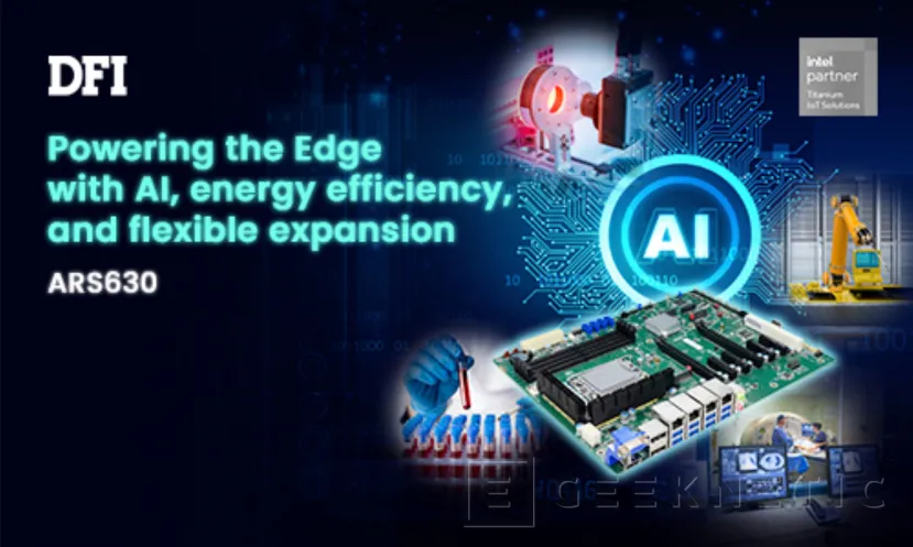 Geeknetic DFI ha presentado su placa ATX para Intel Arrow Lake-S ARS630, una placa con gestión remota y gran conectividad para la industria 1
