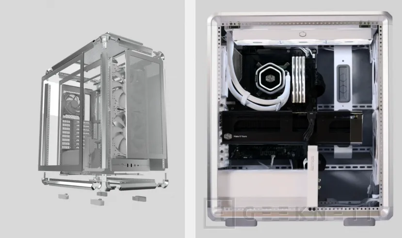 Geeknetic Nueva caja Cooler Master MasterFrame 500 Mesh, paneles intercambiables y ventiladores de 200 mm incluidos en el frontal 1