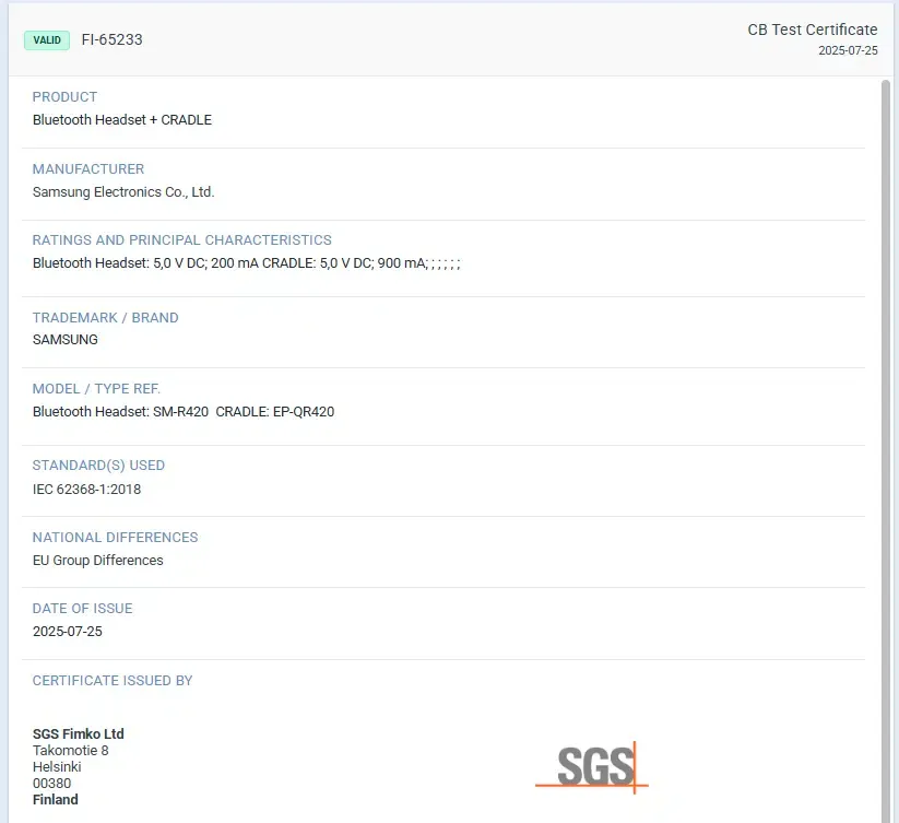 Geeknetic Los auriculares Samsung Galaxy Buds 3 FE contarán con una batería de 100 mAh en cada uno y de 900 mAh en el estuche de carga 1