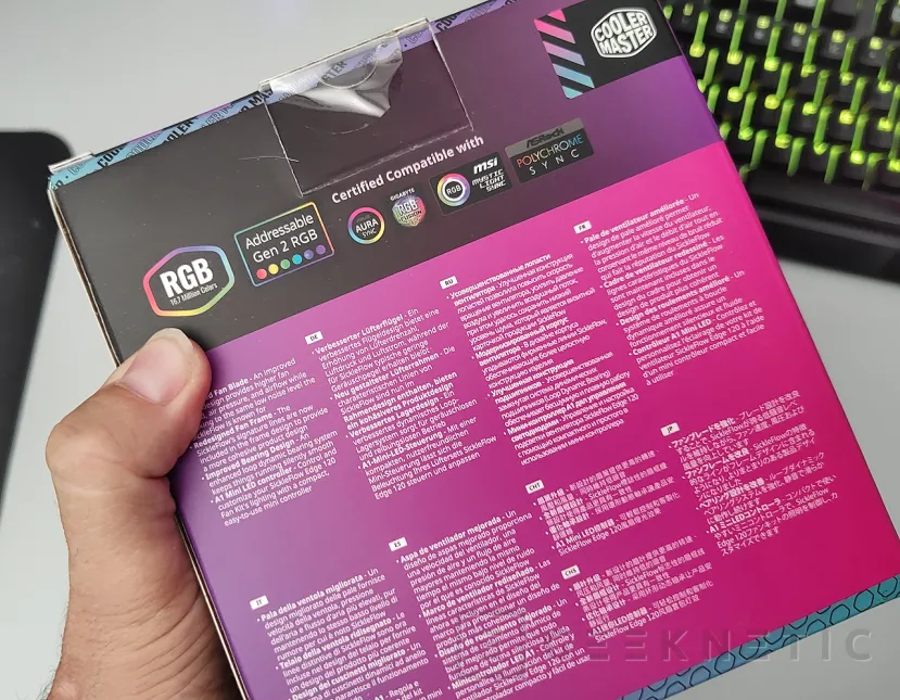 Geeknetic Cooler Master SickleFlow Edge 120 ARGB 3 in 1 kit Review 2