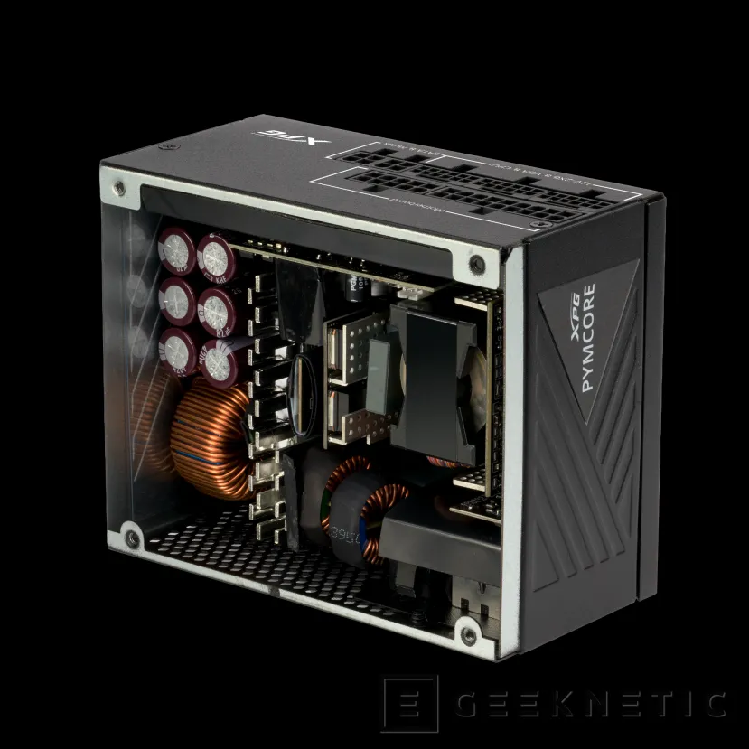 Geeknetic La fuente de alimentación XPG PYMCORE SFX mide 125 mm de largo y ofrece hasta 850 W con certificación GOLD 2