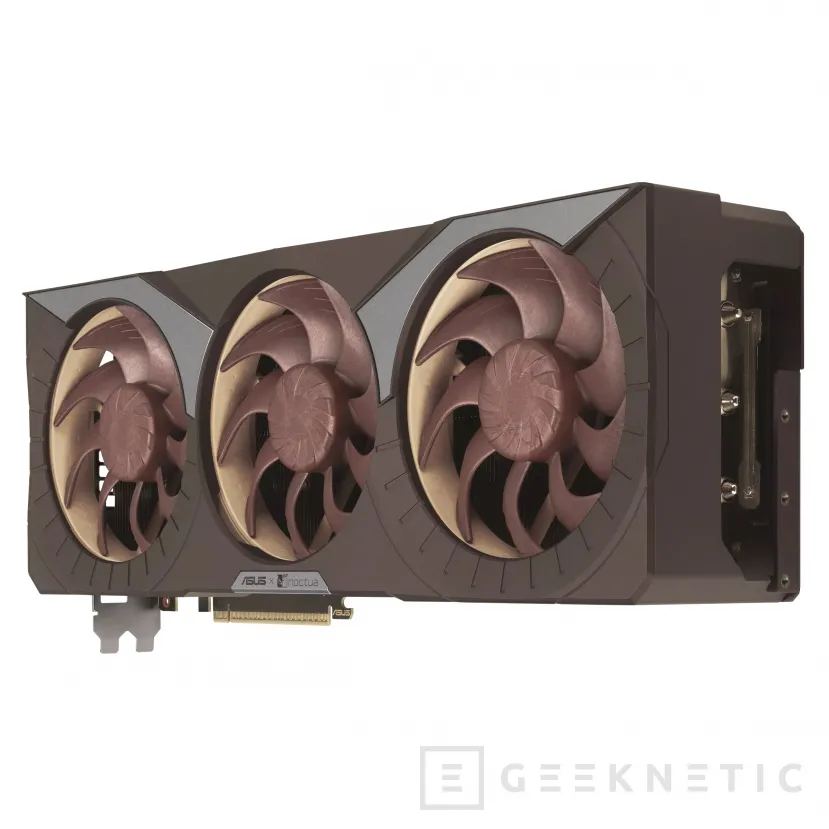 Geeknetic La RTX 5080 Noctua OC de ASUS deja ver sus especificaciones al detalle con refrigeración silenciosa y un diseño de casi 4 ranuras 2
