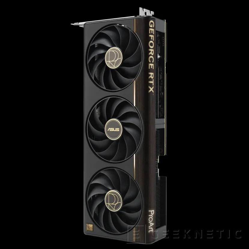 Geeknetic La ASUS ProArt RTX 5080 se vuelve más elegante: Destaca sus Acabados en Madera y un Conector USB-C trasero 2