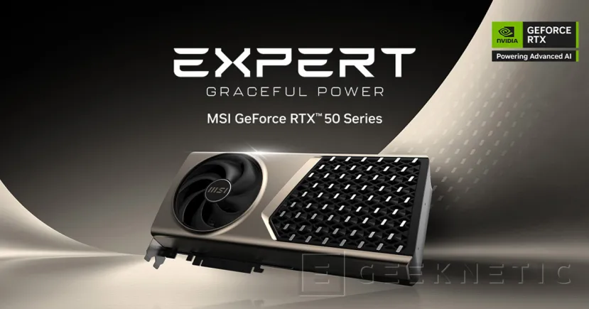 Geeknetic Las nuevas tarjetas gráficas MSI EXPERT añaden dos opciones RTX 50 Series para creativos y profesionales 1