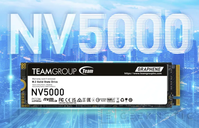 Geeknetic Nuevo SSD TeamGroup NV5000, PCIe 4.0 y hasta 5.000 MB/s de lectura en el modelo de 2 TB 1