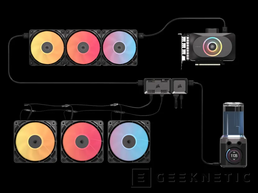 Geeknetic El nuevo CORSAIR COMMANDER DUO te permite controlar ventiladores PWM ARGB e iCUE LINK desde un mismo lugar 3