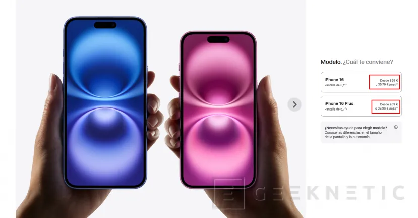 Geeknetic Apple rebaja solo 100 euros los iPhone 16 que además vienen con la mitad de almacenamiento que los nuevos iPhone 17 3