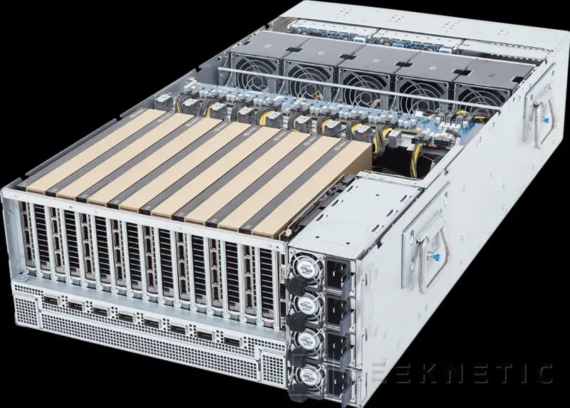 Geeknetic Ya disponible el nuevo Giga Computing XL44-SX2-AAS1 combinando GPUs Blackwell y SuperNIC de NVIDIA para abordar grandes cargas de IA 3