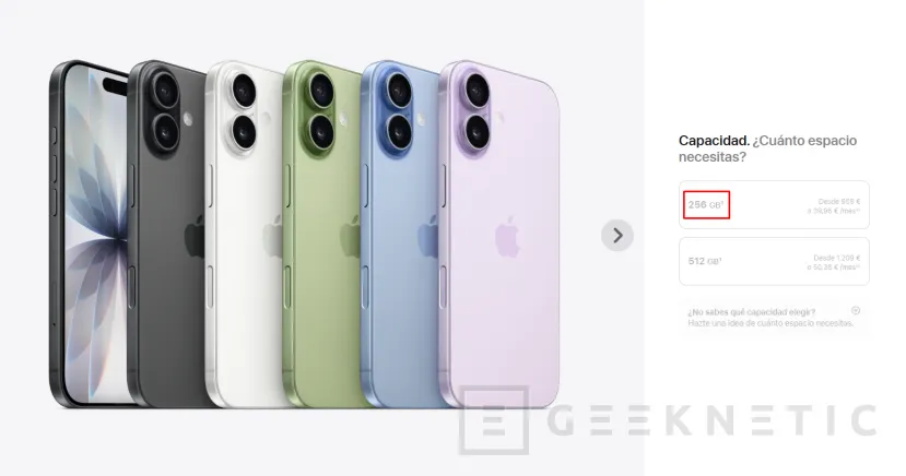 Geeknetic Apple rebaja solo 100 euros los iPhone 16 que además vienen con la mitad de almacenamiento que los nuevos iPhone 17 1