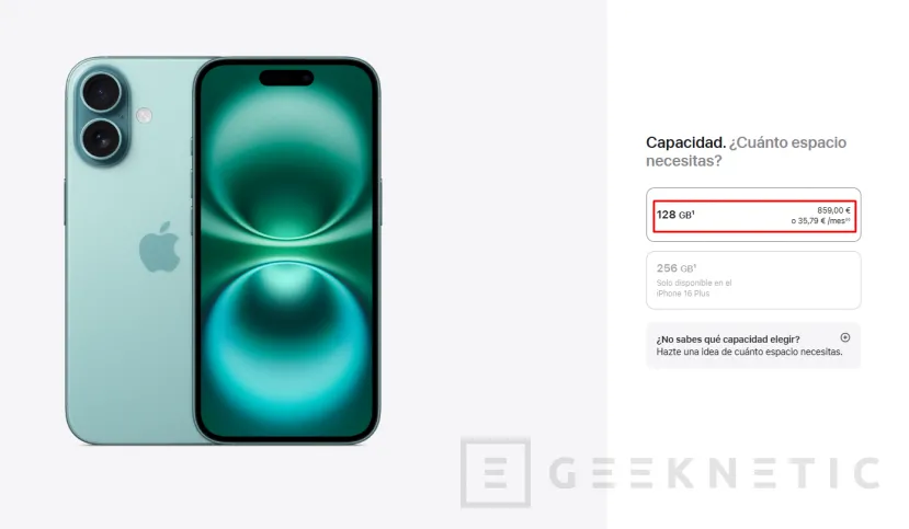Geeknetic Apple rebaja solo 100 euros los iPhone 16 que además vienen con la mitad de almacenamiento que los nuevos iPhone 17 2