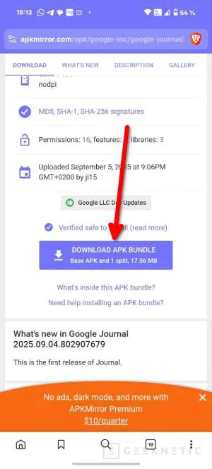 Geeknetic Qué es Diario de Google y cómo instalar esta app exclusiva del Pixel en cualquier Android 3
