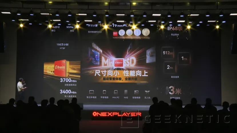 Geeknetic BiWin presenta su unidad MiniSSD, capacidad de hasta 2 TB y precios desde los 48 euros al cambio para 512 GB 4