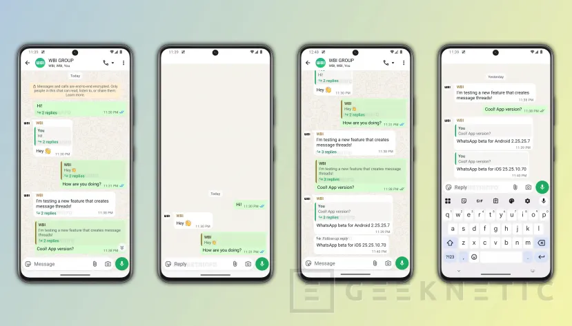 Geeknetic WhatsApp ya tiene lista su mayor novedad en años con hilos en grupos que separan temas y evitan saturación 1