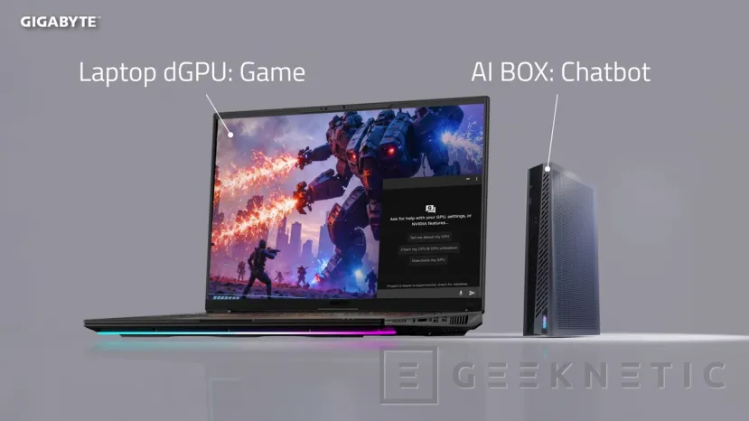 Geeknetic Nueva eGPU GIGABYTE AORUS RTX 5060 Ti AI BOX, 16 GB de VRAM disponibles con conectividad Thunderbolt 5 5