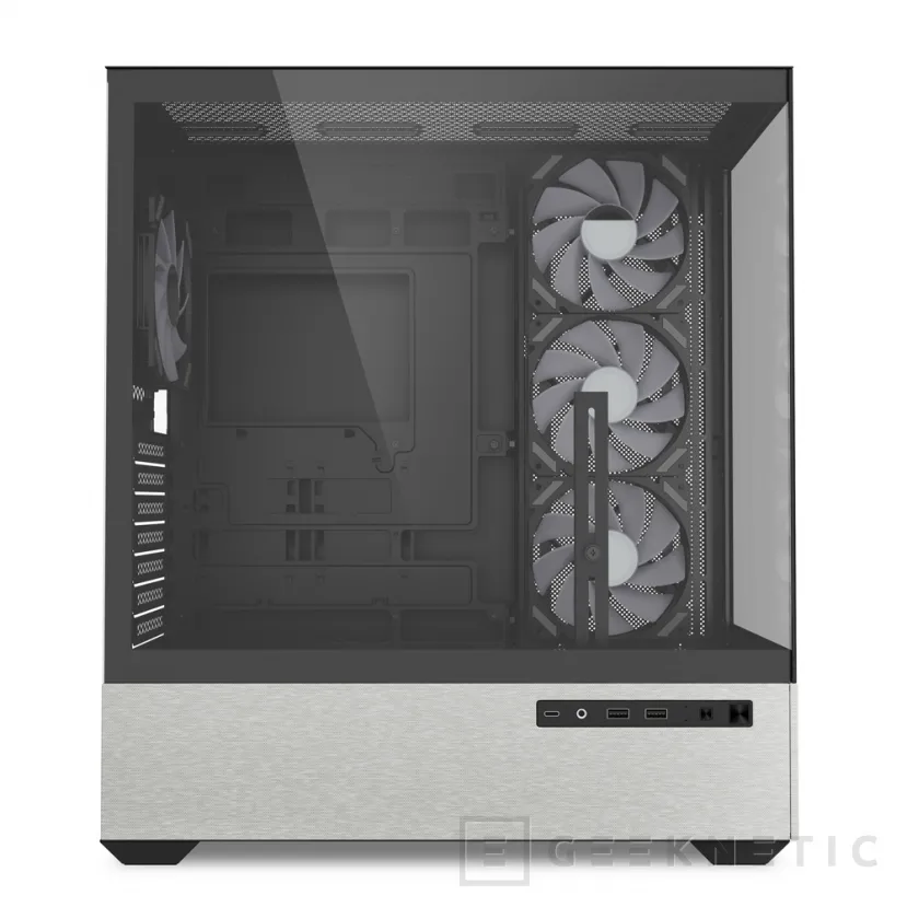 Geeknetic Nuevas cajas Sharkoon AK7 y MK7 ARGB, diseños panorámicos con elegantes detalles en tela en tamaños ATX y microATX 4