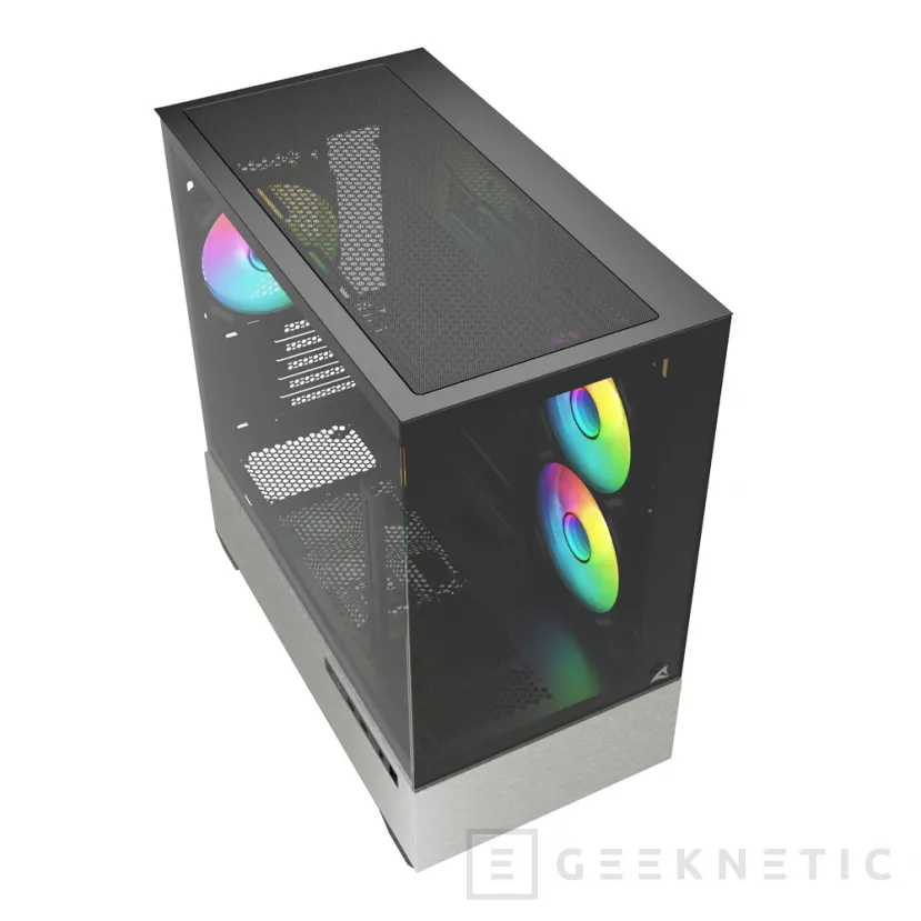 Geeknetic Nuevas cajas Sharkoon AK7 y MK7 ARGB, diseños panorámicos con elegantes detalles en tela en tamaños ATX y microATX 5