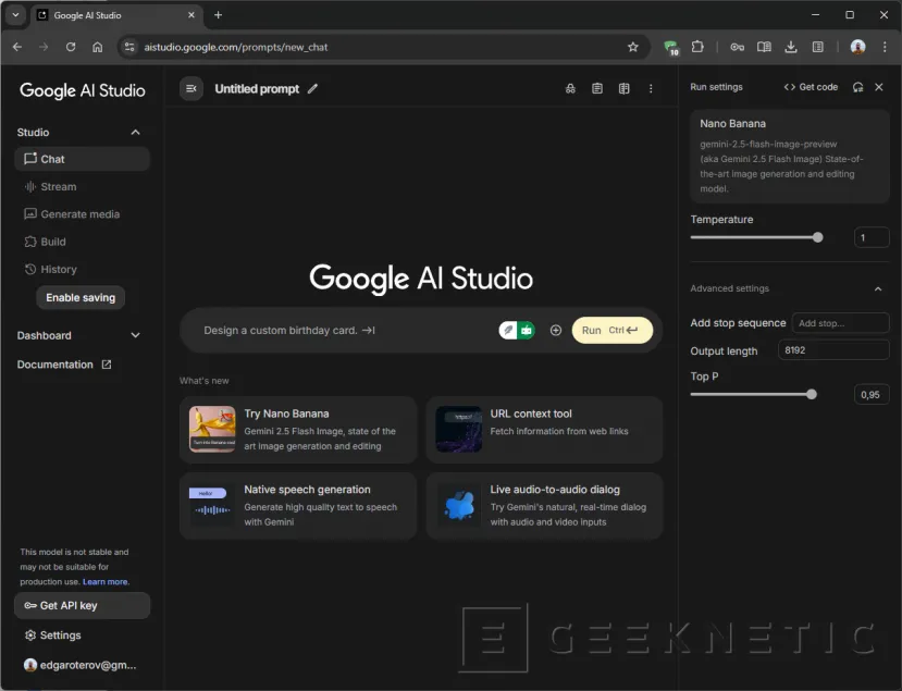 Geeknetic Google AI Studio: los mejores modelos de IA de Google totalmente gratis 2