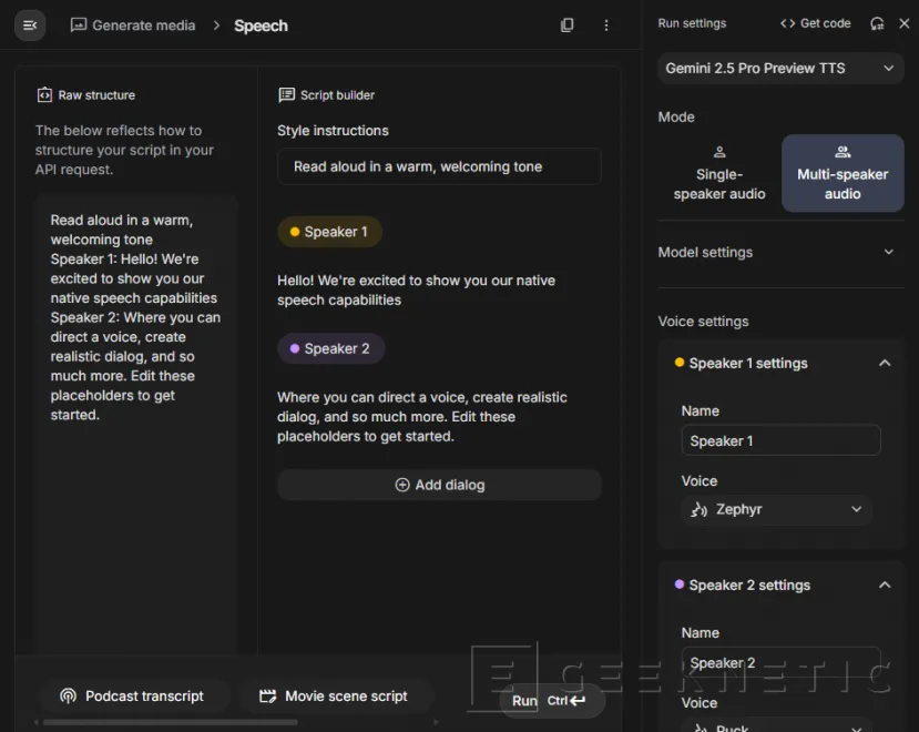 Geeknetic Google AI Studio: los mejores modelos de IA de Google totalmente gratis 13