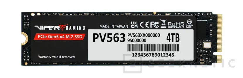 Geeknetic Nuevos SSD Patriot con PCIe 5.0 de gama media y entrada, hasta 14.000 MB/s y 3.000 TBW 1