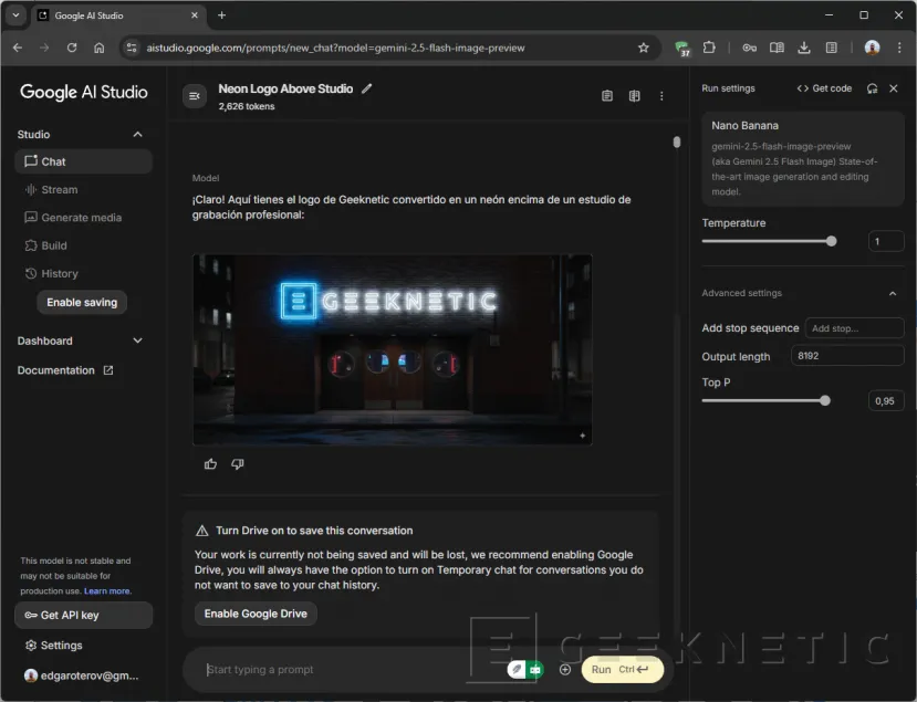 Geeknetic Google AI Studio: los mejores modelos de IA de Google totalmente gratis 5