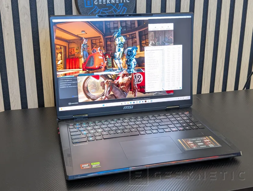 Geeknetic MSI RAIDER A18 HX A9WJG Review con AMD Ryzen 9 9955HX3D 20