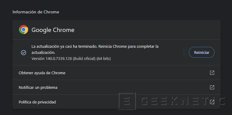 Geeknetic Google lanza un parche de emergencia para una vulnerabilidad crítica en Chrome: actualiza ahora 2