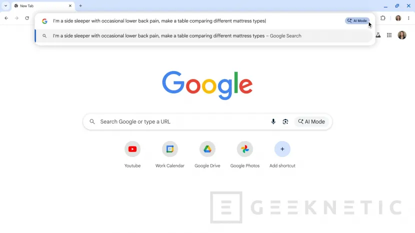 Geeknetic Google integra la IA en Chrome para seguir siendo el líder: así son las nuevas funciones basadas en Gemini 2