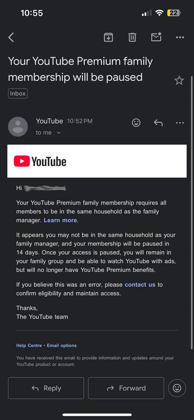 Geeknetic ¿Compartes YouTube Premium Familiar con amigos? Malas noticias: YouTube ha empezado a cancelar cuentas 1