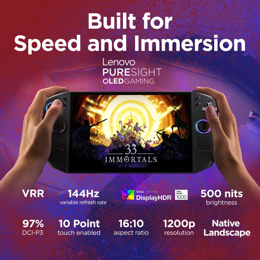 Geeknetic La Lenovo Legion Go 2 ofrecerá versiones con el AMD Ryzen Z2 y Z2 Extreme, llevará memoria a 8.000 MT/s y pantalla de 1.200p 2