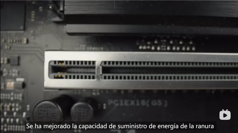 Geeknetic ASUS prueba en una placa base un conector PCIe para GPU que ofrece hasta 250 W 1