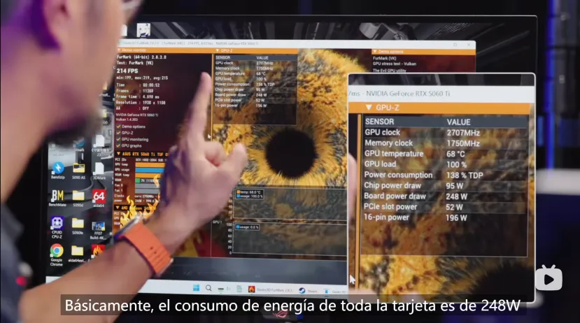 Geeknetic ASUS prueba en una placa base un conector PCIe para GPU que ofrece hasta 250 W 3
