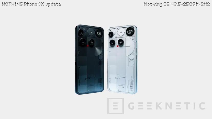 Geeknetic Nothing Phone (3) recibe actualización de Nothing OS con mejoras en cámara y batería 1