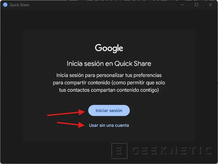 Geeknetic Cómo instalar Quick Share en Windows 11 para compartir archivos desde Android 4