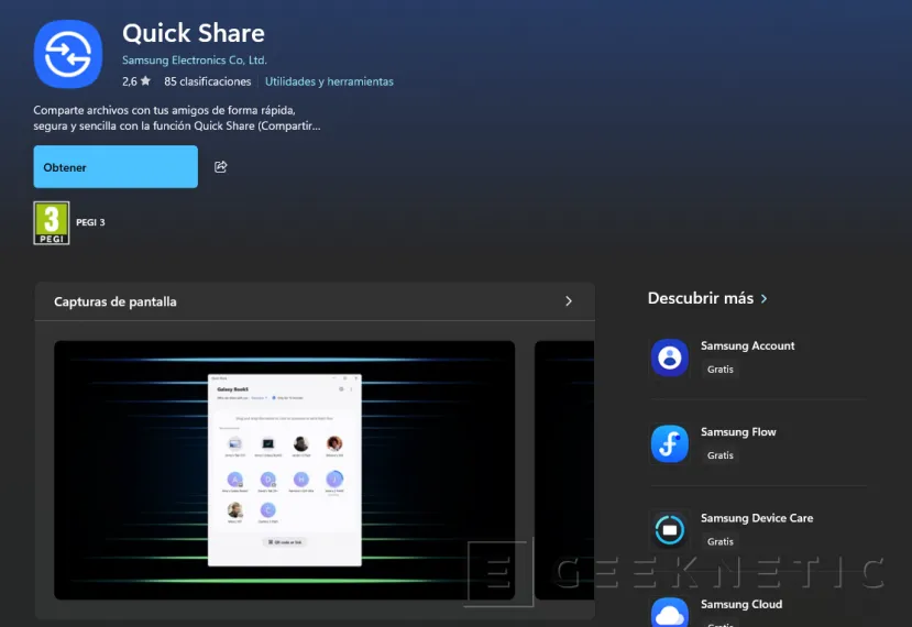 Geeknetic Cómo instalar Quick Share en Windows 11 para compartir archivos desde Android 1
