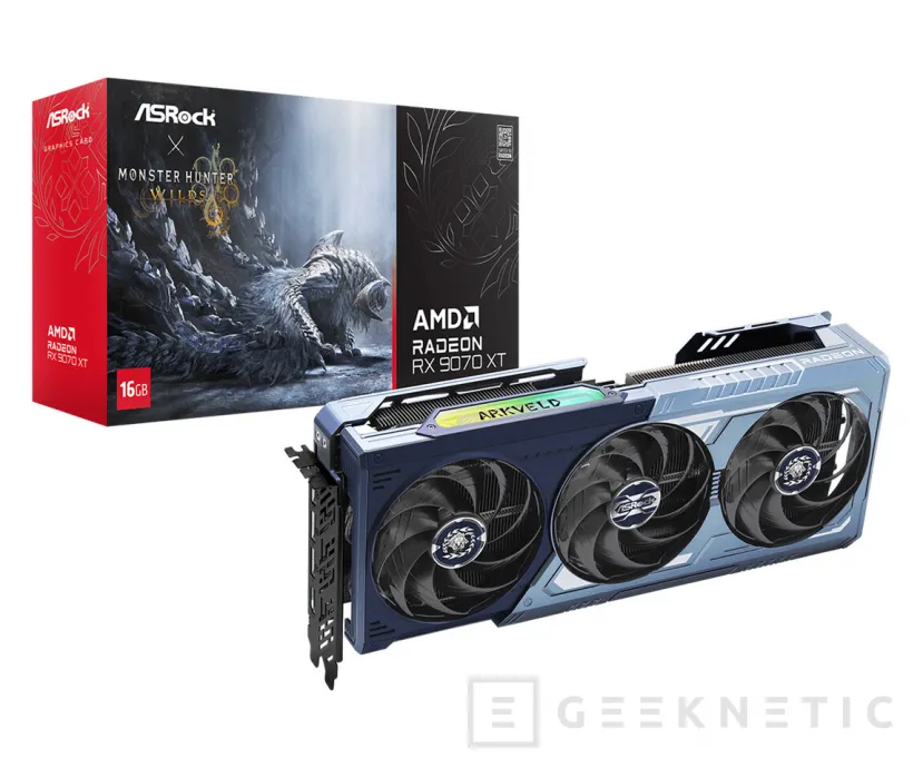 Geeknetic ASRock y Capcom presentan la Radeon RX 9070 XT Monster Hunter Wilds Edition con diseño exclusivo y potencia RDNA 4 4