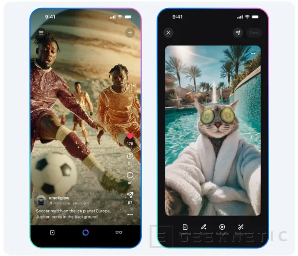 Geeknetic Meta lanza Vibes: un nuevo feed de vídeos generados con IA en su app 2