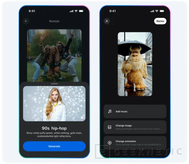 Geeknetic Meta lanza Vibes: un nuevo feed de vídeos generados con IA en su app 1
