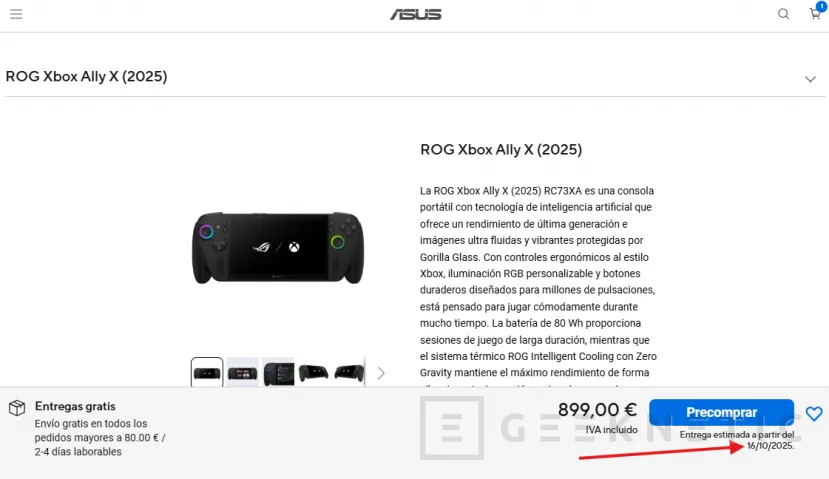 Geeknetic La Xbox Ally X tiene una alta demanda y se agota rápidamente en Estados Unidos 2